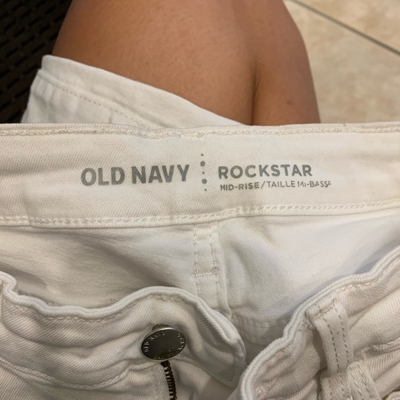 Distressed white rockstar jeans - Picture 7 of 8